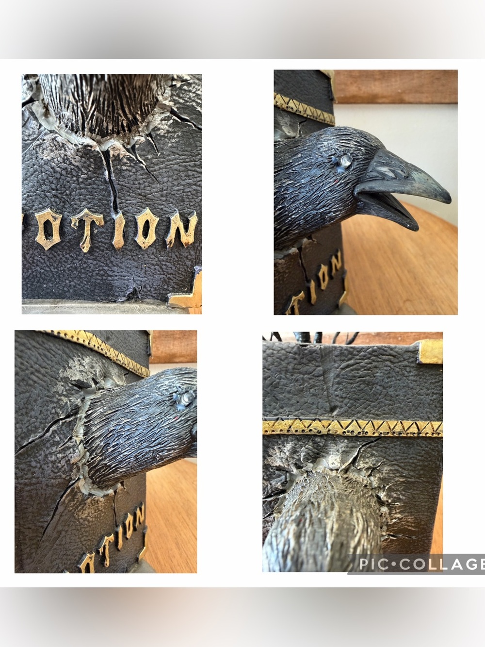 Potion Spell Book Prop — Black and Gold Decorative Accent - Picture 16 of 17